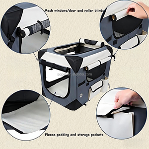 Katlanabilir açık seyahat yumuşak köpek kulübesi nefes <span class=keywords><strong>Pet</strong></span> seyahat taşıyıcısı fermuar kapatma basit stil 6 boyutları seçenekleri kutu ambalaj - Product Image 3