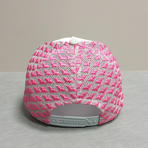 Casquette de camionneur déchirée style Y2K pour filles, dos en maille rose avec broderie de lettres, casquette de camionneur ajustable - Product Image 4