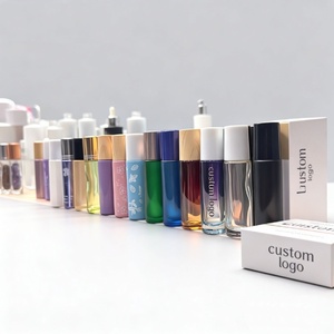 Frasco roll-on de aceite perfumado Frosty de 10 ml, botella de vidrio esmerilado grueso con bola giratoria de 15 ml con caja de embalaje de 15 ml - Product Image 3