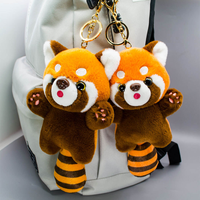 Personnalisable Super Doux En Peluche Ours En Peluche Pendentif Mignon PP Coton Animal En Peluche Porte-clés Sac Sac À Main Charme 8cm Longue Queue Jouets