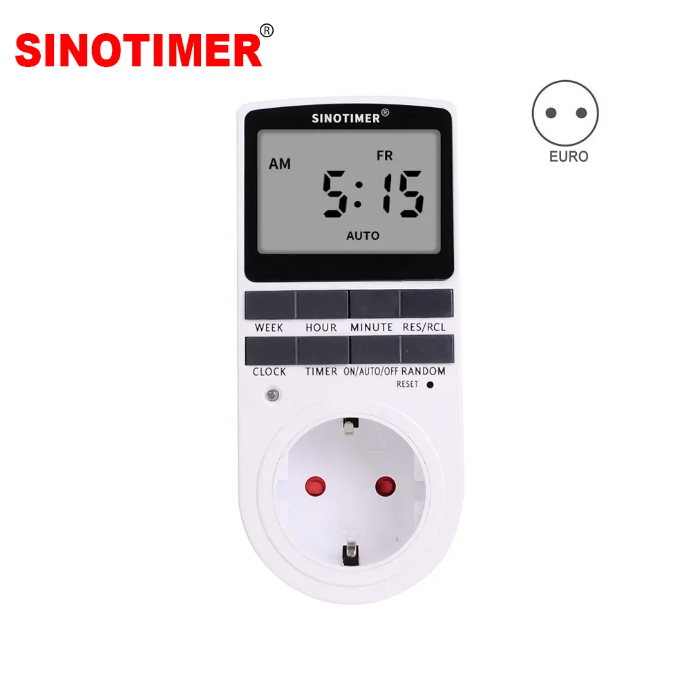 Digital Time Switch，LCD Digital Display Microcomputer Time Switch，10On&10Off Timer Controller Programmable Timer Switch AC110V 