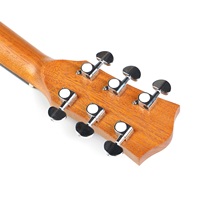 Guitare acoustique de style Jazz Hole, prix d'usine en gros, design creux en noyer, guitare acoustique de 40 pouces avec repose-bras