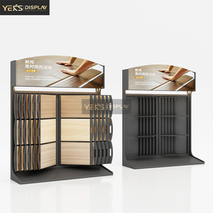 Phong cách hiện đại kim loại khung Rack hiển thị tấm vật liệu sàn đứng cho gỗ cứng sàn gỗ nhiều lớp sàn gạch Mẫu hiển thị - Product Image 4