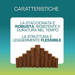 Valla de troncos de madera para árbol de Navidad, 46x5x27 cm, recinto resistente con 11 troncos - Product Image 4