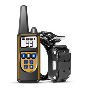 Su Geçirmez Şarj Edilebilir Titreşimli Köpek Havlama Önleyici Elektrik Şok Eğitim Uzaktan Kumandalı Evcil Hayvan Köpek Eğitim Tasmaları - Product Image 1