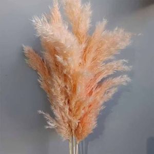 Hierba de pampas pequeña de colores de alta calidad al por mayor para decoraciones de bodas y materiales florales de floristería - Product Image 6