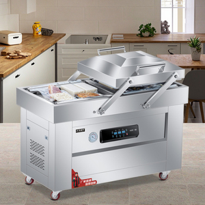 Machine d'emballage automatique électrique à double chambre sous vide pour boîtes et sachets de viande, fruits et fruits de mer, grande capacité, usage commercial - Product Image 1