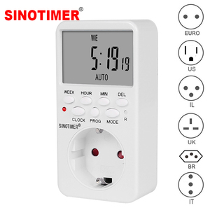 <span class=keywords><strong>Minuteur</strong></span> programmable numérique électronique TM519 avec prise EU/UK/BR, contrôle de relais horaire à brancher - Product Image 1