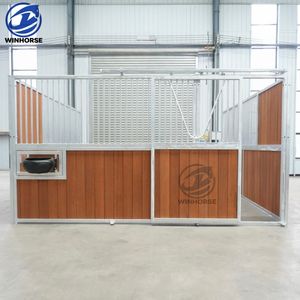 Panneaux de box pour chevaux préfabriqués portables de luxe en acier galvanisé de 12 pieds pour extérieur, très demandés - Product Image 6