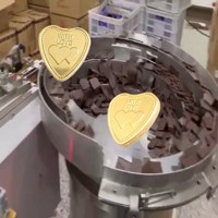 Machine d'emballage de chocolat en feuille d'aluminium en forme de cœur à haute efficacité, entièrement automatique, sur mesure