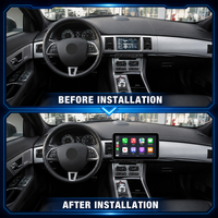 Autoradio Android 10.0 8,4 pouces pour Jaguar XF 2012-2015 Lecteur multimédia DVD de voiture Stéréo automobile Navigation GPS