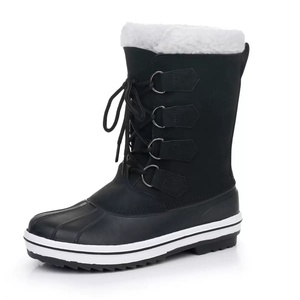 YL3732 Botas de Invierno para Mujer, con Plataforma, Forradas de Piel Sintética, Impermeables, Antideslizantes, a Media Pantorrilla, Botas de Nieve - Product Image 2