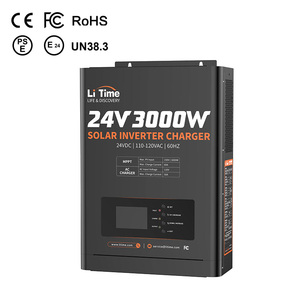 LiTime Onduleur <span class=keywords><strong>solaire</strong></span> 3-en-1 24V 3000W <span class=keywords><strong>à</strong></span> onde sinusoïdale pure avec <span class=keywords><strong>chargeur</strong></span> - Product Image 1