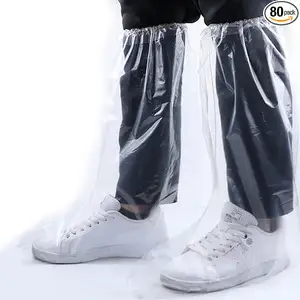 Cleaning Plastic Shoe Covers Rain Boots Cover Clear Waterproof Disposable Overshoe Covers