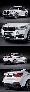 X6 F16 <span class=keywords><strong>Carbon</strong></span> look nero lucido labbro anteriore estensione laterale spoiler diffusore posteriore minigonne laterali splitter anteriore per <span class=keywords><strong>BMW</strong></span> X6 F16 - Product Image 3