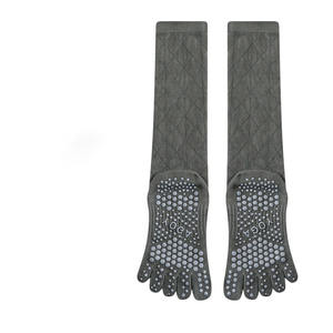 Chaussettes <span class=keywords><strong>de</strong></span> yoga antidérapantes à cinq doigts <span class=keywords><strong>de</strong></span> haute qualité, chaussettes mi-mollet pour Pilates, sport et fitness - Product Image 5