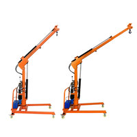 Grue à flèche rotative à 360 degrés pour camion, équipement de levage mobile avec télécommande, treuil électrique et flèche hydraulique rotative