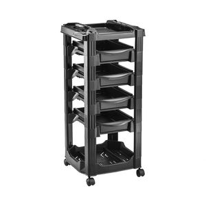 Chariot de salon de coiffure avec roulettes et 4 tiroirs, chariot roulant pour coiffeur, esthéticienne, tatoueur - Product Image 1