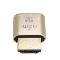 Adaptateur d'affichage virtuel VGA 4K haute résolution HDMI DDC EDID, prise factice sans tête, émulateur d'affichage fantôme