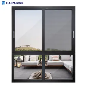Haipai новейший дизайн из алюминиевого сплава теплоизоляционные раздвижные окна для виллы и гостиной