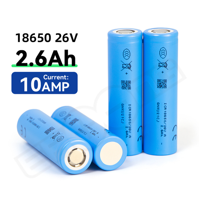 Original 18650 Battery 2600mah 5C 3.7v Rechargeable Cylindrical 18650 Lithium Ion Battery
