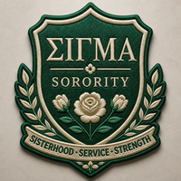 Écusson de sororité haut de gamme, badge brodé personnalisé avec lettres, pour sweat à capuche universitaire, thermocollant, style chenille universitaire, vente en gros