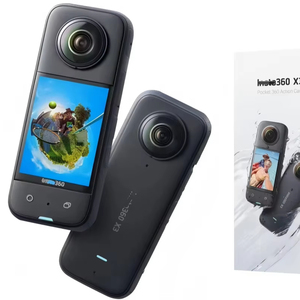 Insta360 X3 Action Camera con Sensori da 1/2" 48MP, Video 4K 360° <span class=keywords><strong>HDR</strong></span> Attivo, <span class=keywords><strong>Foto</strong></span> 360° da 72MP, Obiettivo Singolo 4K 30fps, Impermeabile - Product Image 1