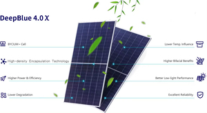 Panneaux solaires <span class=keywords><strong>JA</strong></span> 430w 435w 440w 450w JAM54D41 LB Type N Bifacial Double Verre Haute Efficacité Mono Tout Noir Module 445w 455w - Product Image 2