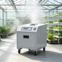 Humidificateur ultrasonique électrique industriel, réservoir d'eau en acier inoxydable, commande intelligente, AC 110-220V pour l'électronique