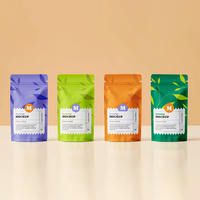 Sachet d'échantillon thermoscellable Logosmall personnalisé sacs zip-lock pour capsules de poudre sacs d'emballage