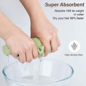 Gorro de Ducha Absorbente para Secar el Cabello, Gorro de Baño de Microfibra, Toalla para Secar el Cabello, para <span class=keywords><strong>Mujer</strong></span> - Product Image 3