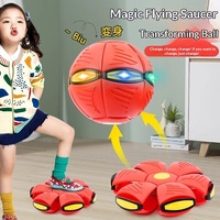 Jeu de sport en plastique parent-enfant : Balle rebondissante transformable, Disque volant magique transfrontalier, Jouet de catapulte d'extérieur