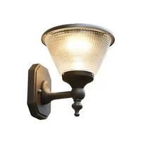 Lampe murale solaire LED vintage classique européenne, IP65, étanche, en aluminium, pour jardin et rue, moderne, à fixation murale