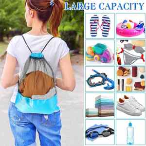 Custom logo Premium Backpack Fitness Travel Camping Shopping With Zipper Polyester Sports Drawstring <b>Bag</b> - Product Image 4