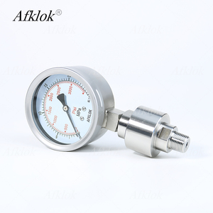 الفولاذ المقاوم للصدأ 0 ~ 25MPA "NPT مقياس ضغط غشاء الغشائي للذكور مع وصلة سفلية لـ - Product Image 2