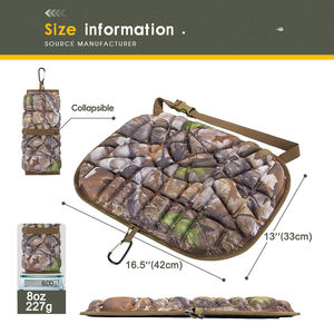 <b>Memory</b> <b>Foam</b> Hunting Seat <b>Cushion</b> Silent Lightweight Stadium <b>Cushion</b> for Outdoor Camping Hunting Fishing - Product Image 3
