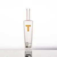 2022 liquori popolari bevande alcoliche fornitore di bottiglie di vetro flint bottiglia di vodka in vetro smerigliato da 700ml