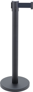 Wholesale Heavy Duty Crowd Control <b>Bracket</b> Retractable Belt Barrier U Shape Base Hotel Queue Pole Stand Barrier Stanchion Post - Product Image 4