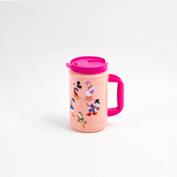 Mugs de voyage durables de 600 ml de haute qualité, gobelets en plastique PP avec poignée, impression 3D, personnalisation OEM disponible
