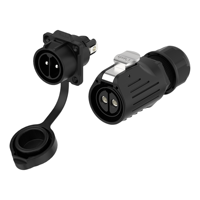 E-Weichat Fiche industrielle IP68 Connecteur d'alimentation Plastique et métal EW-LP28 2 3 4 broches Mâle Femelle Led Connecteur de fil étanche