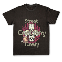 Fashion T shirt Pour Hommes T-shirt Streetwear kualitas tinggi kustom t shirt 230 gsm katun timbul Logo kustom
