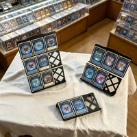 Présentoir de Comptoir en Acrylique pour Cartes, Design à Niveaux Non Pliable, Présentoirs pour Magasins de Jeux de Société
