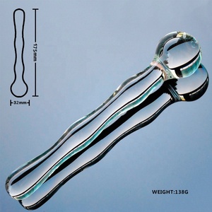 35mmガラスディルドペニスアナルビーズボールバットプラグクリスタル人工オナニー大人の大人のおもちゃ女性男性用 - Product Image 3