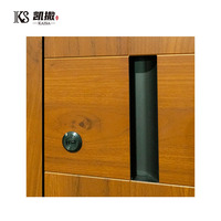 Porte blindée en aluminium cintrée traditionnelle avec isolation thermique, insonorisation, anti-effraction, charnières dissimulées, taille personnalisée pour hôtel