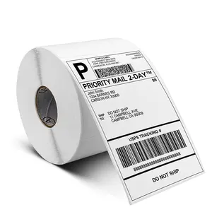 Thermal Label Paper Supplier Self Adhesive Blank Direct Thermal Paper Roll 100x 150mm Labels