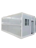 Maison conteneur pliable de 20 pieds, installation rapide, idéale pour les abris d'urgence et les camps de construction