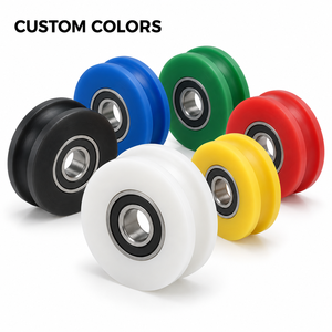 Roue de poulie <span class=keywords><strong>en</strong></span> nylon à gorge <span class=keywords><strong>en</strong></span> <span class=keywords><strong>U</strong></span> robuste, à faible bruit, avec roulement, pour <span class=keywords><strong>portail</strong></span> <span class=keywords><strong>coulissant</strong></span> et <span class=keywords><strong>rail</strong></span> de guidage - Product Image 6