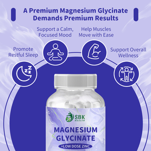 High Quality Magnesium Glycinate Capsules for Adult Sleep Support Muscle Relaxation and Nerve Support Overall Wellness Pills - Product Image 3
