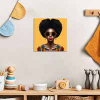 Grands ensembles d'art femmes africaines Art mural femmes africaines modernes Portrait toile peinture à l'huile abstraite sur P