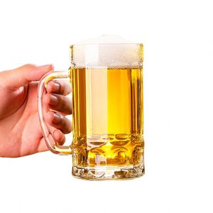Customized High-Capacity <b>Gift</b> Beer Glasses With Handles Thickened Glass Cups Household Glass Wine Glasses - Product Image 1